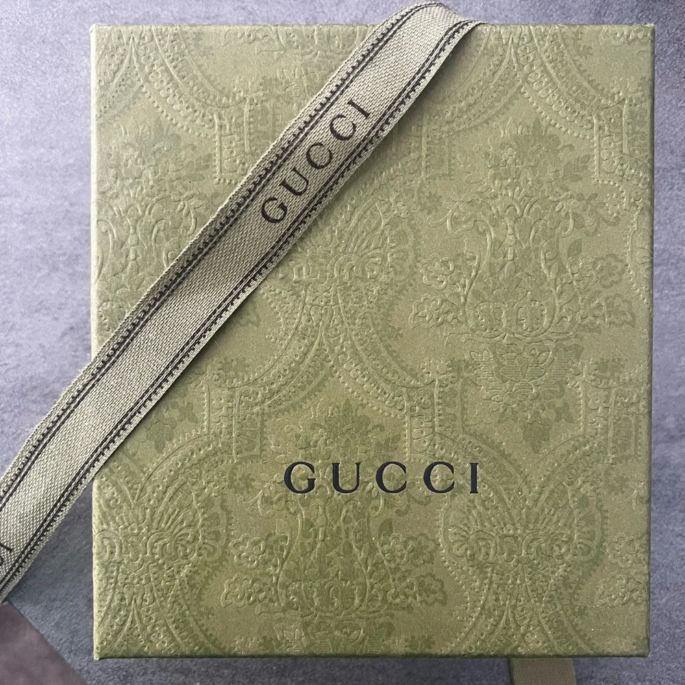 Gucci Black Chevron Marmont Leather Wallet - Picture 2 of 7